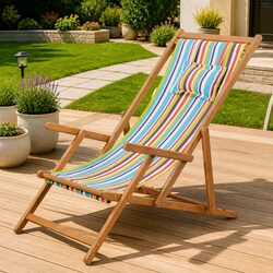 Multicolour Folding Beach Chair to Enhance Your Outdoor Space