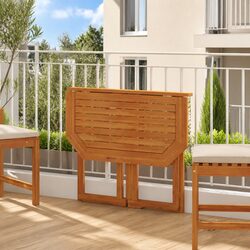 Enhance Your Outdoor Space with a Rustic Acacia Wood Table