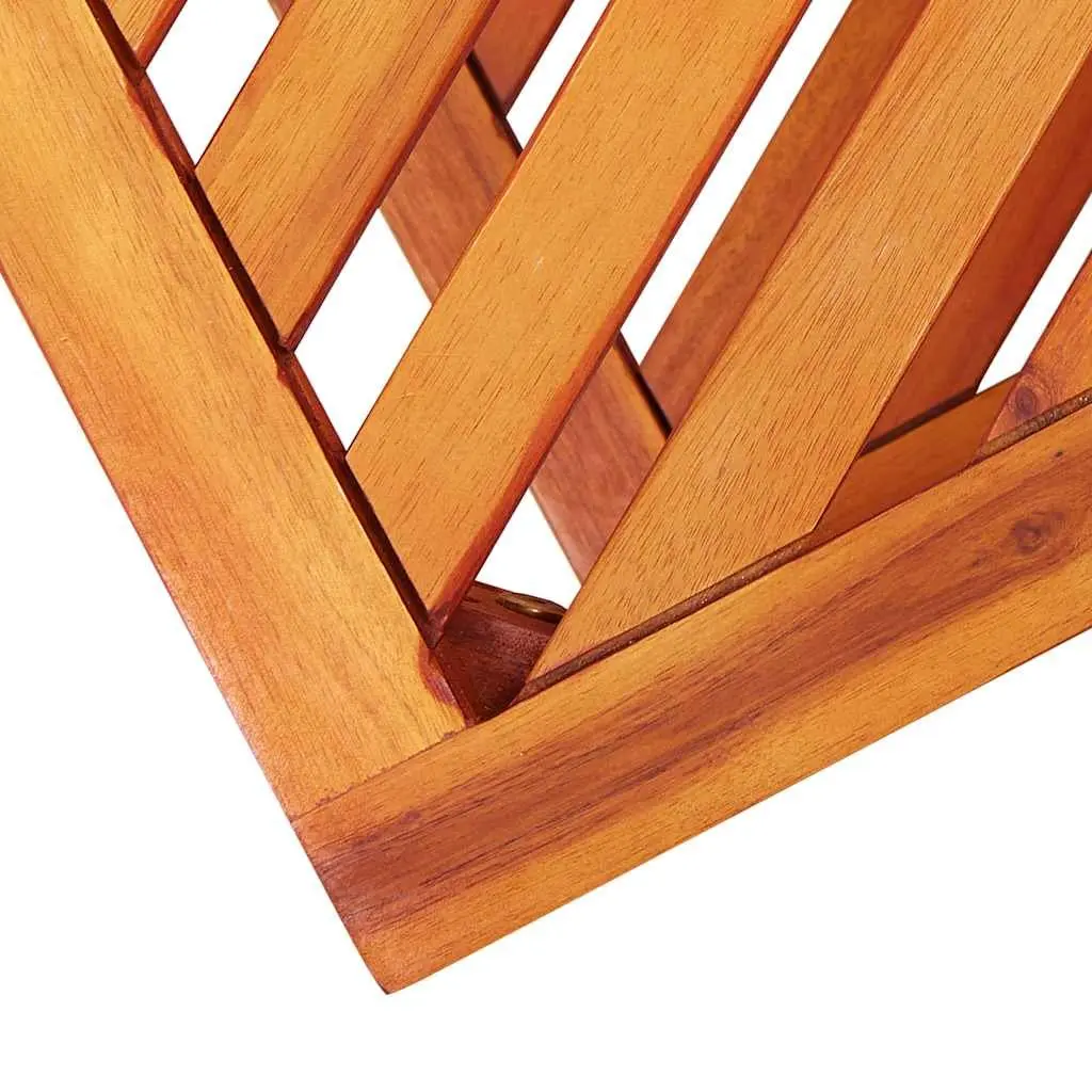 End Table Solid Wood Two-Tier Storage Accent Furniture with Shelf