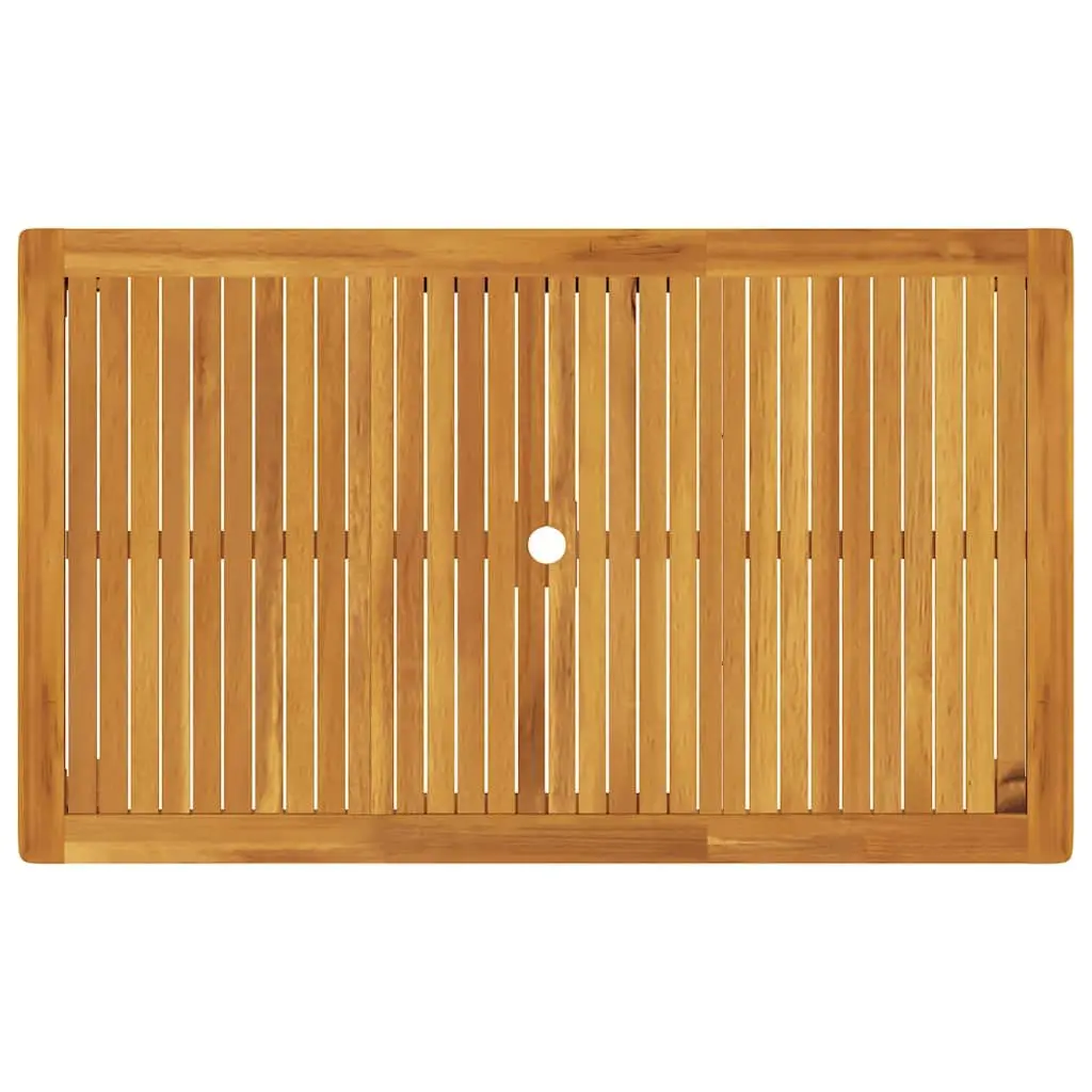 Outdoor Dining Table 150x90x74cm Solid Wood Durable Easy to Maintain