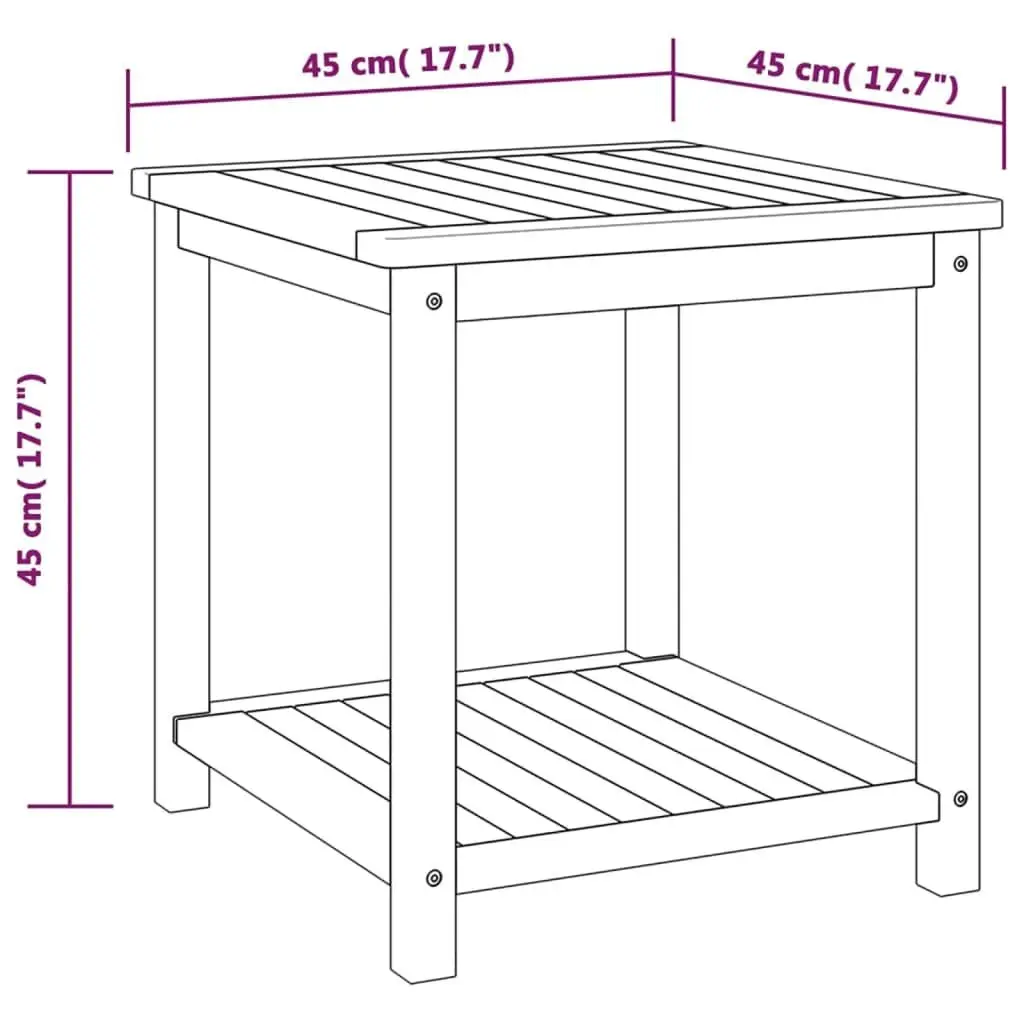 Side Table Solid Wood Indoor Outdoor Accent Coffee Nightstand Plant Stand