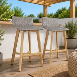 Enhance Your Outdoor Space with Solid Wood Bar Stools