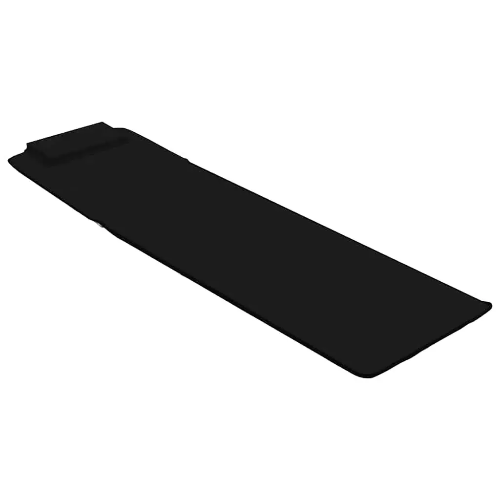 Folding Beach Mats 2 Piece Set Adjustable Backrest Steel Frame Fabric Lounger Chair