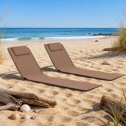 Set of 2 Beach Lounger Mats for Ultimate Relaxation