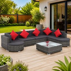 Enhance Your Outdoor Space with an 8 Piece Rattan Sofa Set