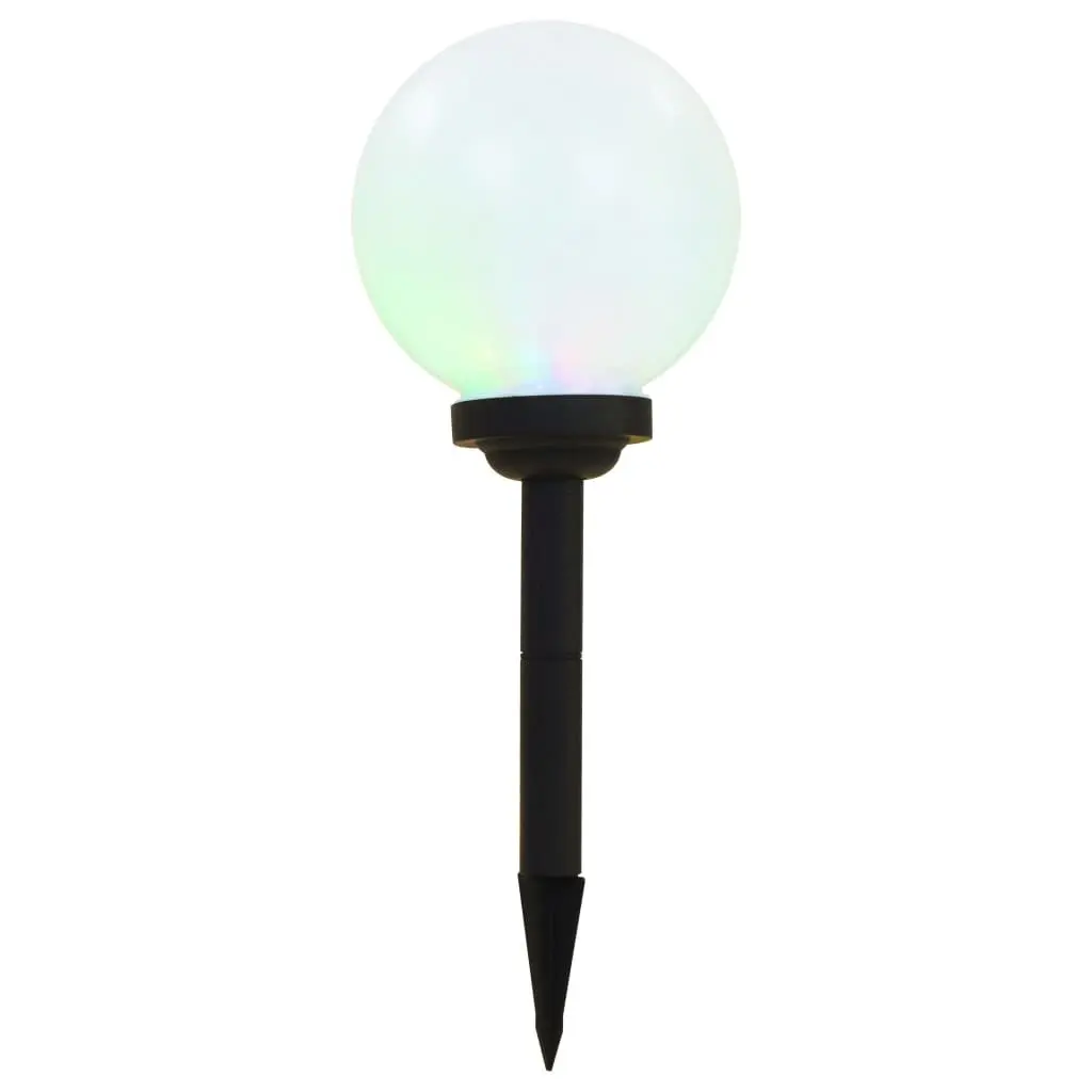 Outdoor Solar Lamps 20cm LED Spherical 3 pcs RGB Colour Change Garden Lighting