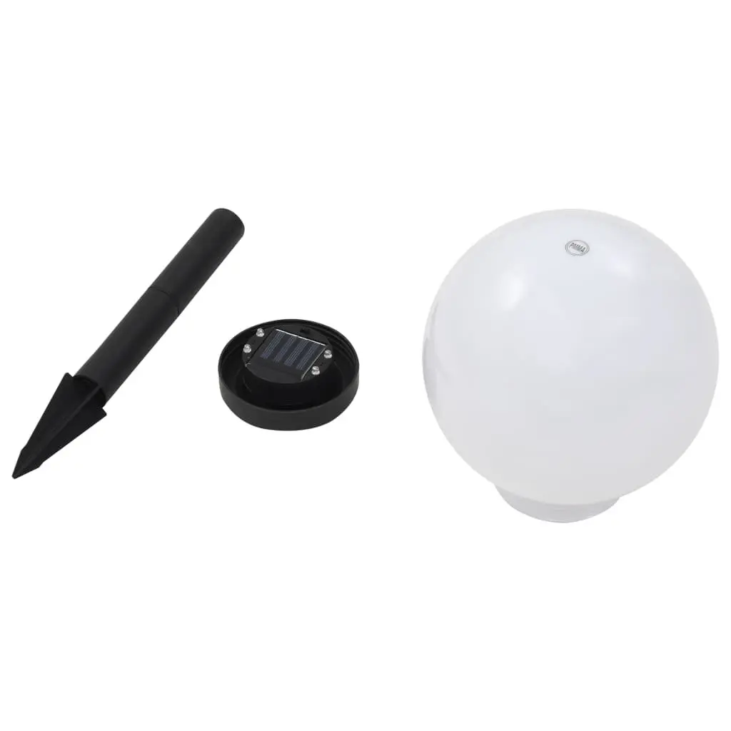 Outdoor Solar Lamps 20cm LED Spherical 3 pcs RGB Colour Change Garden Lighting