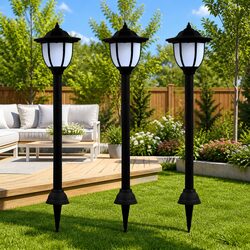 Enhance Your Space with 3 Solar LED Garden Lamps