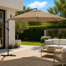 Enhance Your Outdoor Space with a Taupe Cantilever Parasol