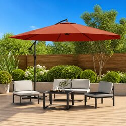 Enhance Your Outdoor Space with a 350 cm Brown Parasol