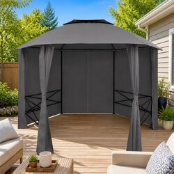 Stylish Hexagonal Gazebo Pavilion Tent for Outdoor Events