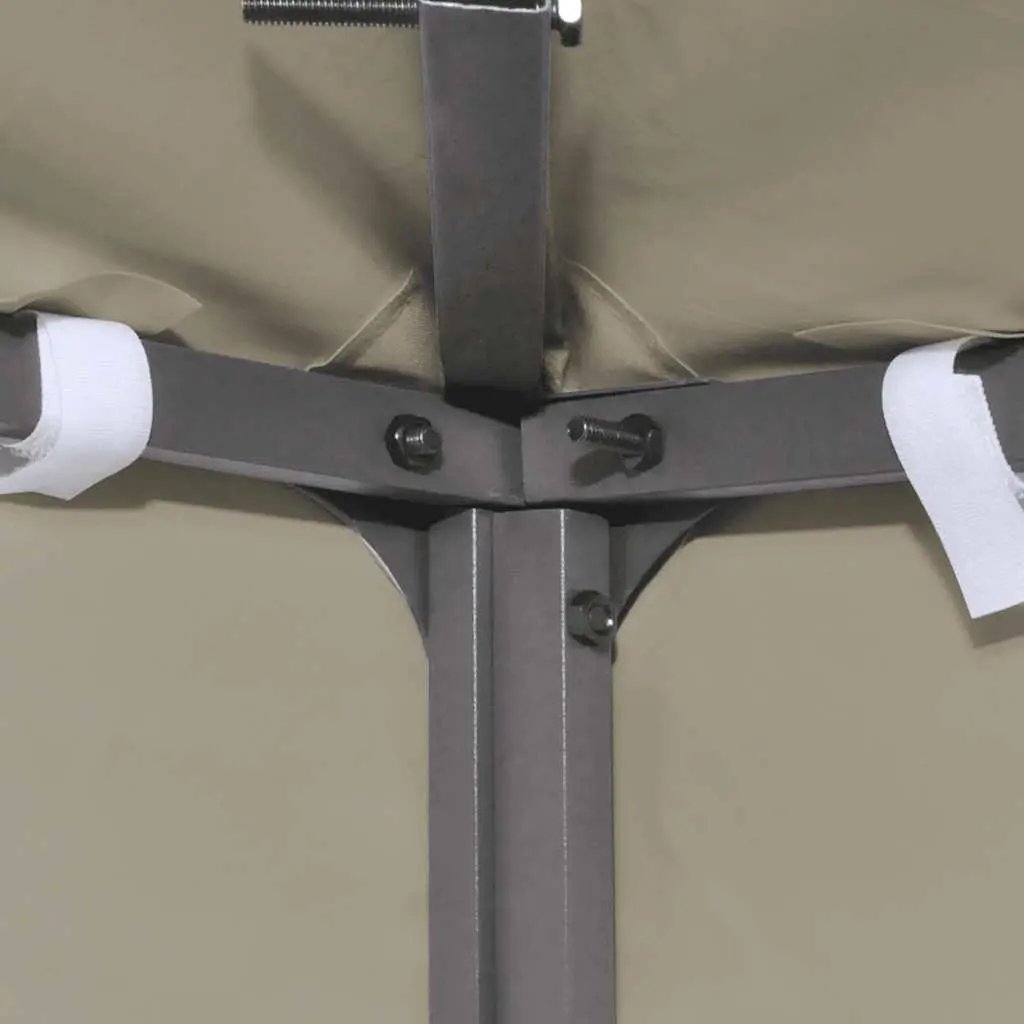 Gazebo Top Cover 3x3 m Beige Outdoor Canopy Replacement Water Resistant Polyester Fabric