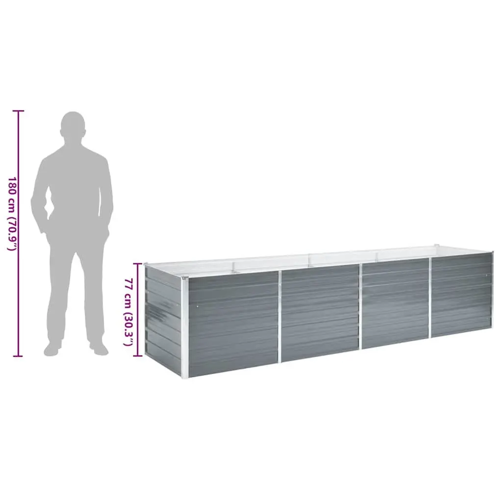 Raised Garden Bed Planter Box Large Deep Wide Weather Resistant for Outdoor Vegetables Herbs Flowers