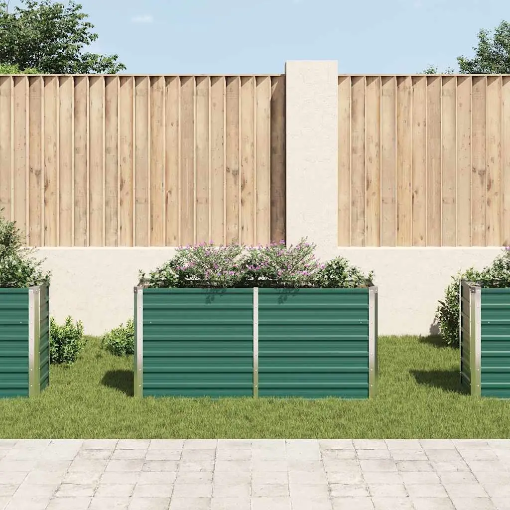 Raised Garden Bed 160 x 40 x 77 cm Metal Weather Resistant Planter Box for Vegetables Flowers Herbs