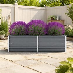 Enhance Your Garden with a Stylish Grey Raised Planter Box