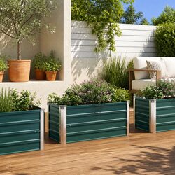 Raised Garden Bed Planter Outdoor Patio Balcony Vegetables Flowers Herbs Deep