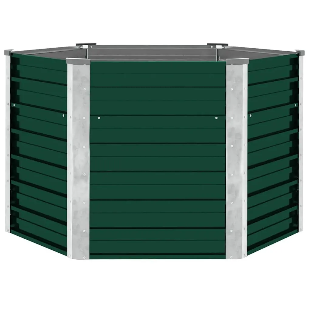 Metal Garden Raised Bed Planter Box 129cm Galvanised Steel Outdoor Vegetables Flowers Herbs
