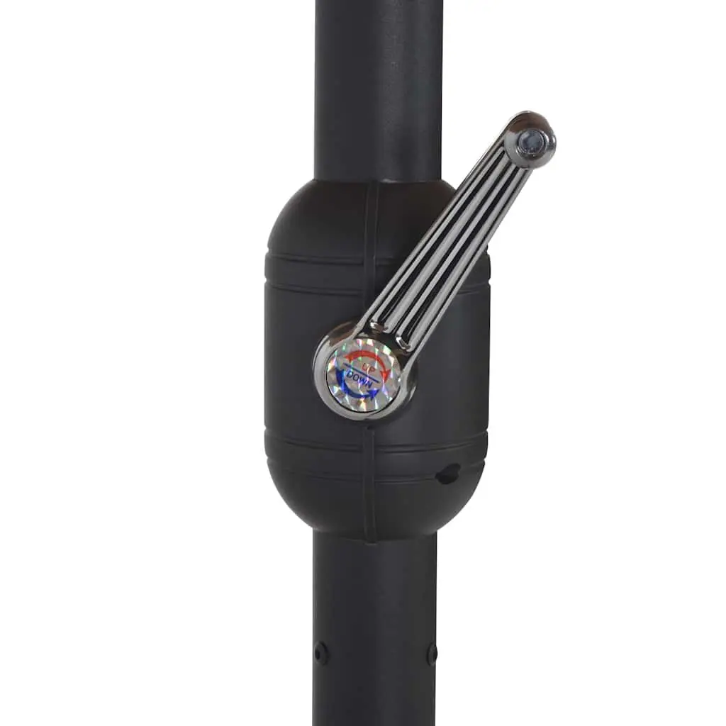 Double-Top Garden Parasol 460x270cm UV Protective Polyester Crank Anthracite