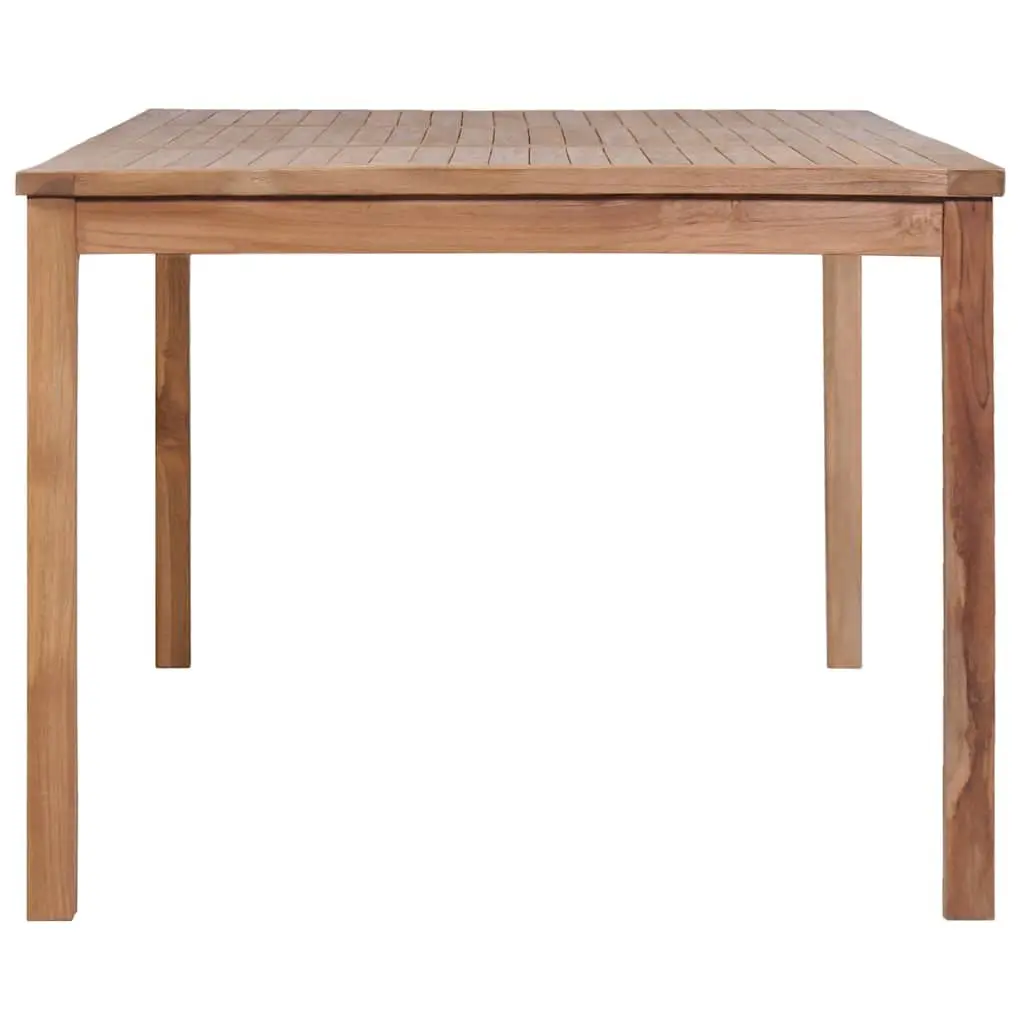 Garden Dining Table 200x100x77cm Solid Teak Wood Water Resistant Outdoor Patio Furniture Brown