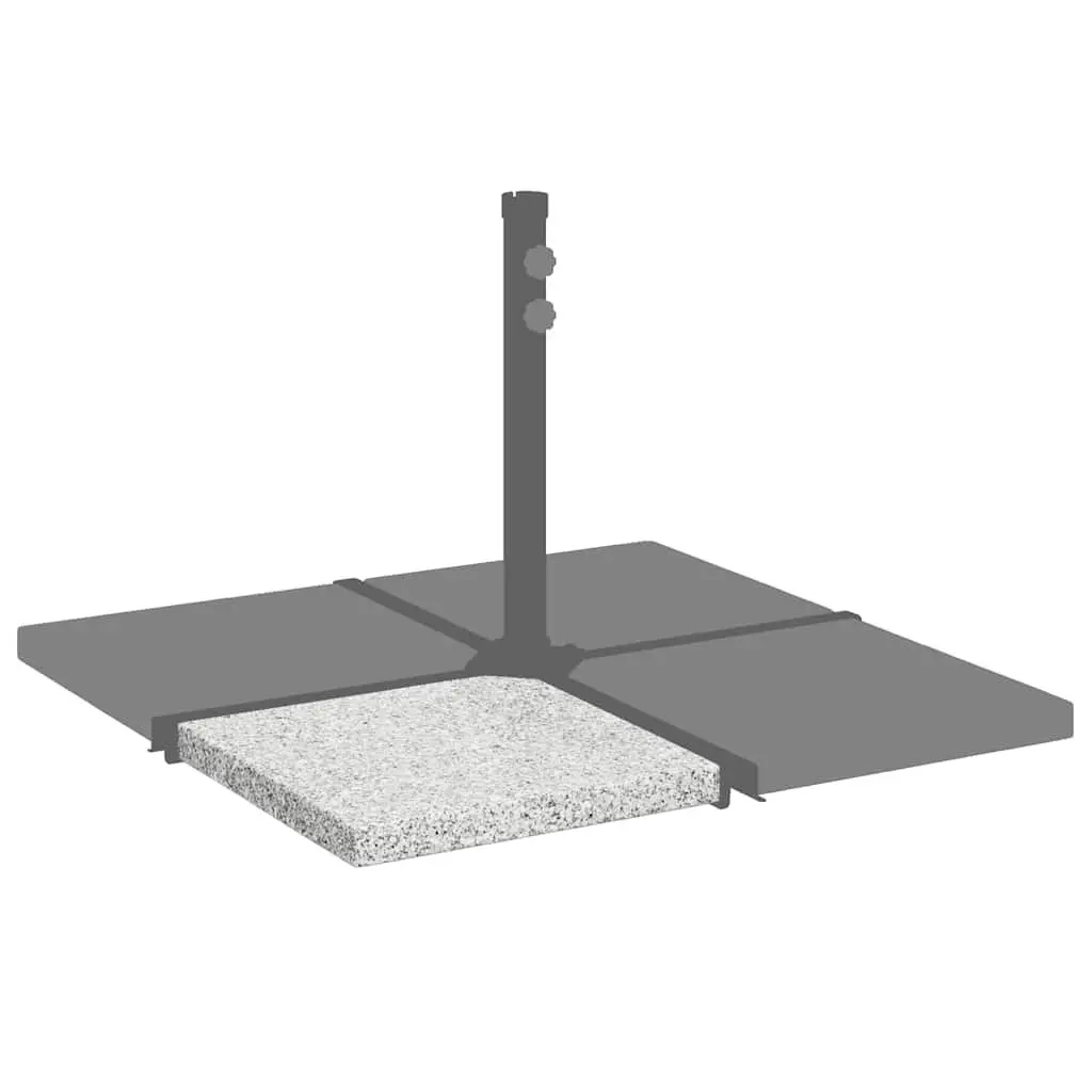 Umbrella Weight Plate Square 25 kg Durable Stabilizer for Outdoor Parasol Base