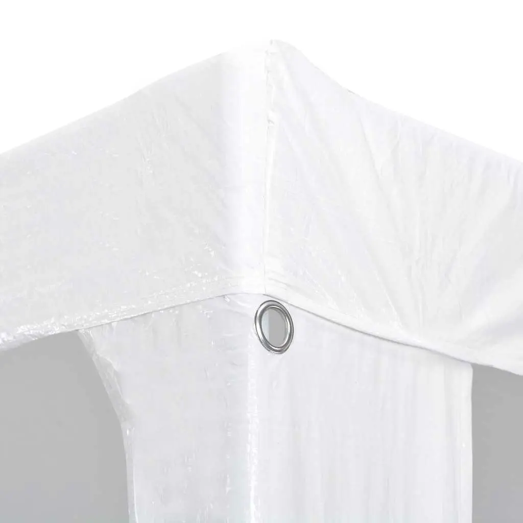 Party Tent 3x6 m Outdoor Canopy Gazebo White Weather Resistant Frame