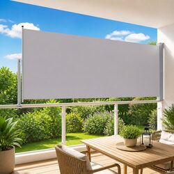 Grey Side Awning 140 x 300 cm