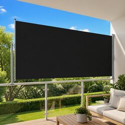 Outdoor Side Awning 160 x 300 cm for Enhanced Privacy