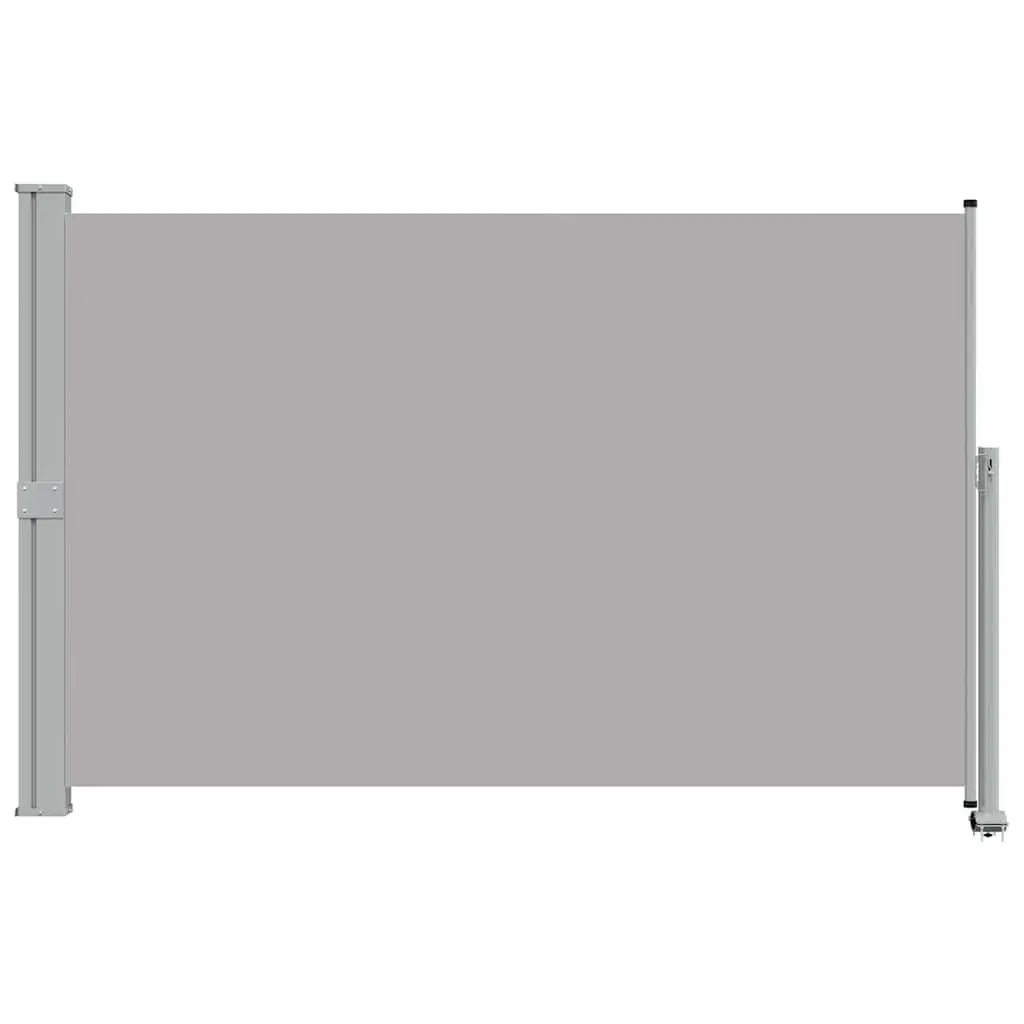 Retractable Side Awning 160 x 300 cm Grey Outdoor Privacy Screen Shade