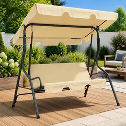 Enhance Your Outdoors with a White Swing Bench