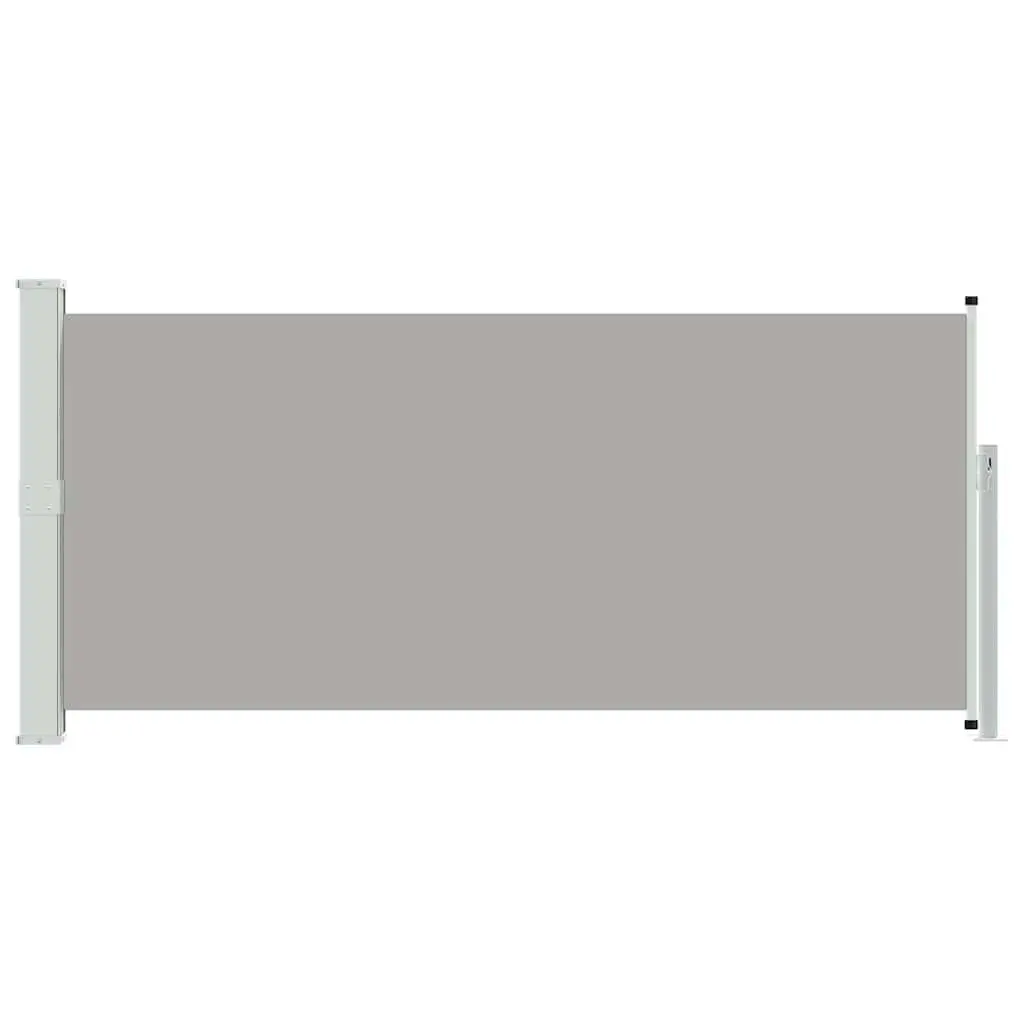 Retractable Side Awning 140 x 300 cm UV-proof Tear-resistant Water-resistant Grey