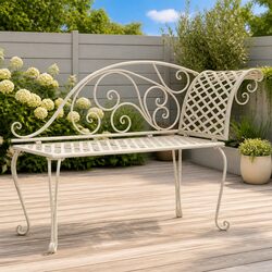 Stylish Chaise Lounge 128cm for Outdoor Comfort in White