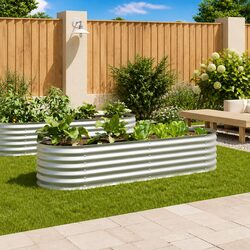 Stylish Raised Garden Bed 240x80x44 cm for Outdoor Spaces