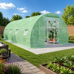 Enhance Your Garden with This Spacious 18 m² Greenhouse