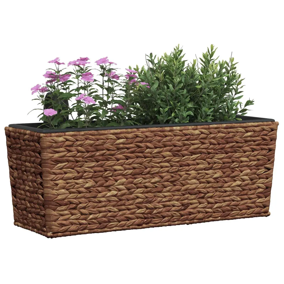 Water Hyacinth Planters 2 Pcs Brown Indoor Plant Pots Removable Containers