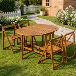 Transform Your Space with This 5-Piece Outdoor Dining Set