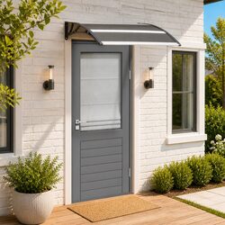 Elevate Your Entryway with a Black 120x100cm Door Canopy