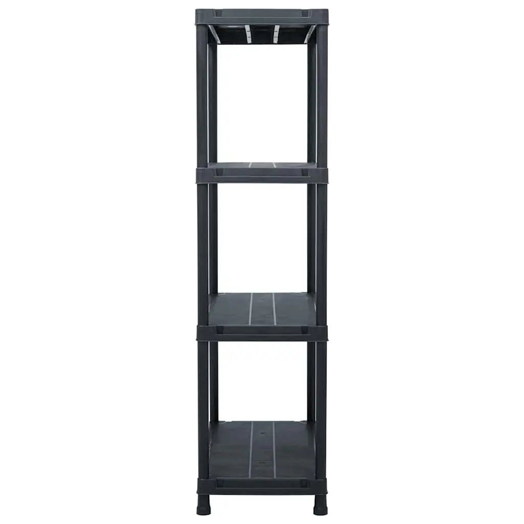 Industrial Storage Shelf Rack 60x30x138cm Heavy Duty Plastic Construction