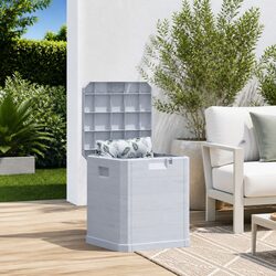 Outdoor Indoor Grey Storage Box 90L Capacity