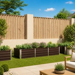 Transform Your Outdoor Space with a Brown Metal Planter Box