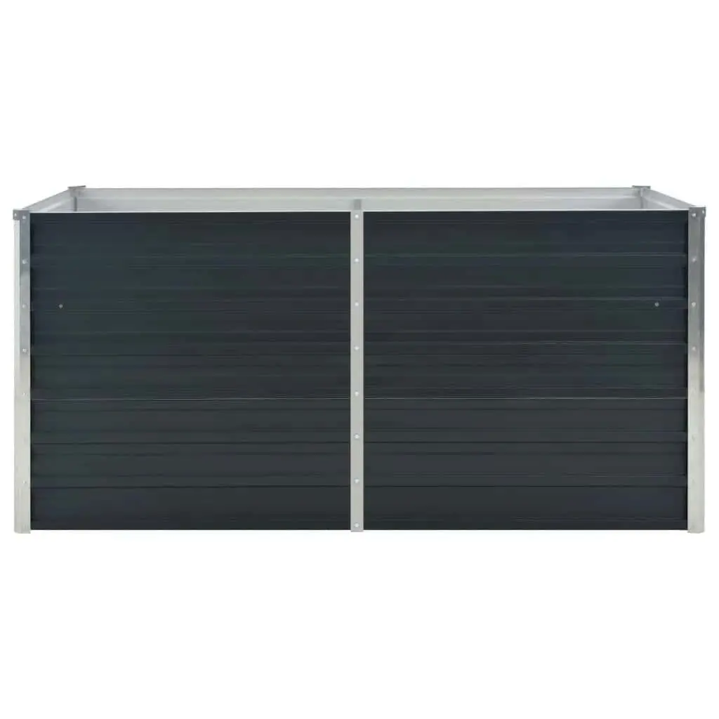 Raised Garden Bed 160x80x77 cm Galvanised Steel Outdoor Planter Box
