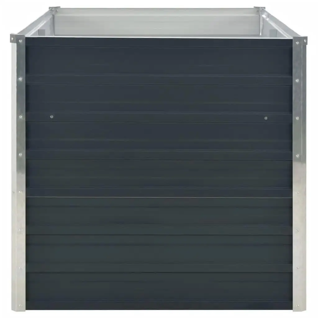Raised Garden Bed 160x80x77 cm Galvanised Steel Outdoor Planter Box