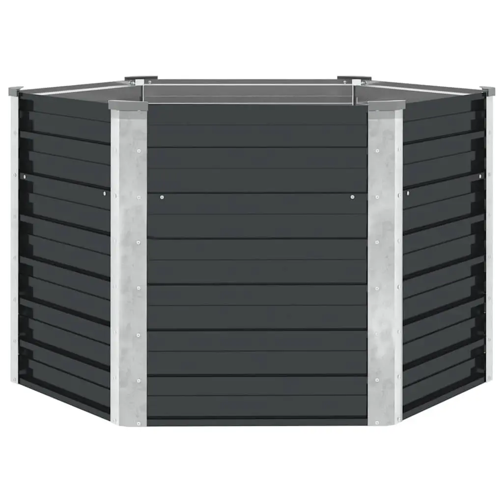 Garden Raised Bed Planter Box 129x129x77cm Galvanised Steel Outdoor