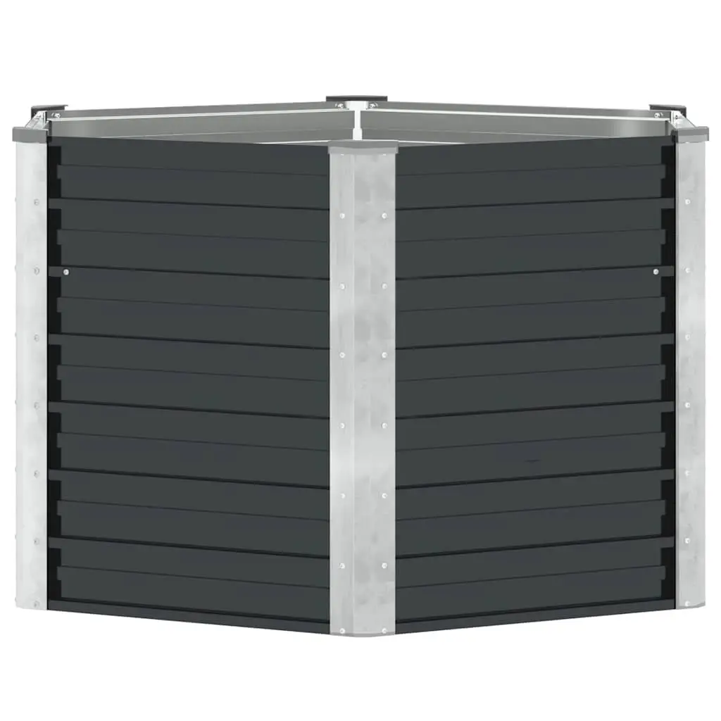 Garden Raised Bed Planter Box 129x129x77cm Galvanised Steel Outdoor