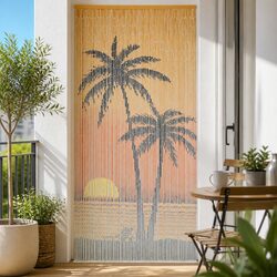 Bamboo Insect Door Curtain Multicolour Window Screen Fly Mosquito Barrier