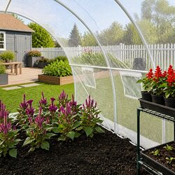 White Garden Greenhouse to Enhance Your Gardening Space