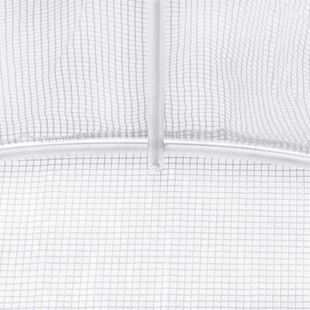 Greenhouse 9m² 300x300x200cm White PE Mesh Ventilation Windows Door