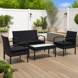Elevate Your Outdoor Space with a 4-Piece Lounge Set