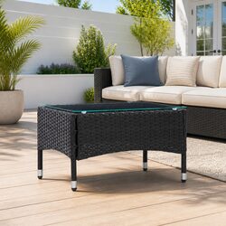 Elevate Your Outdoor Space with a Black Rattan Coffee Table