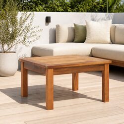 Enhance Your Patio with This Wooden Coffee Table
