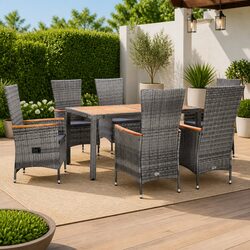 Enhance Your Outdoor Space with This 7 Piece Dining Set